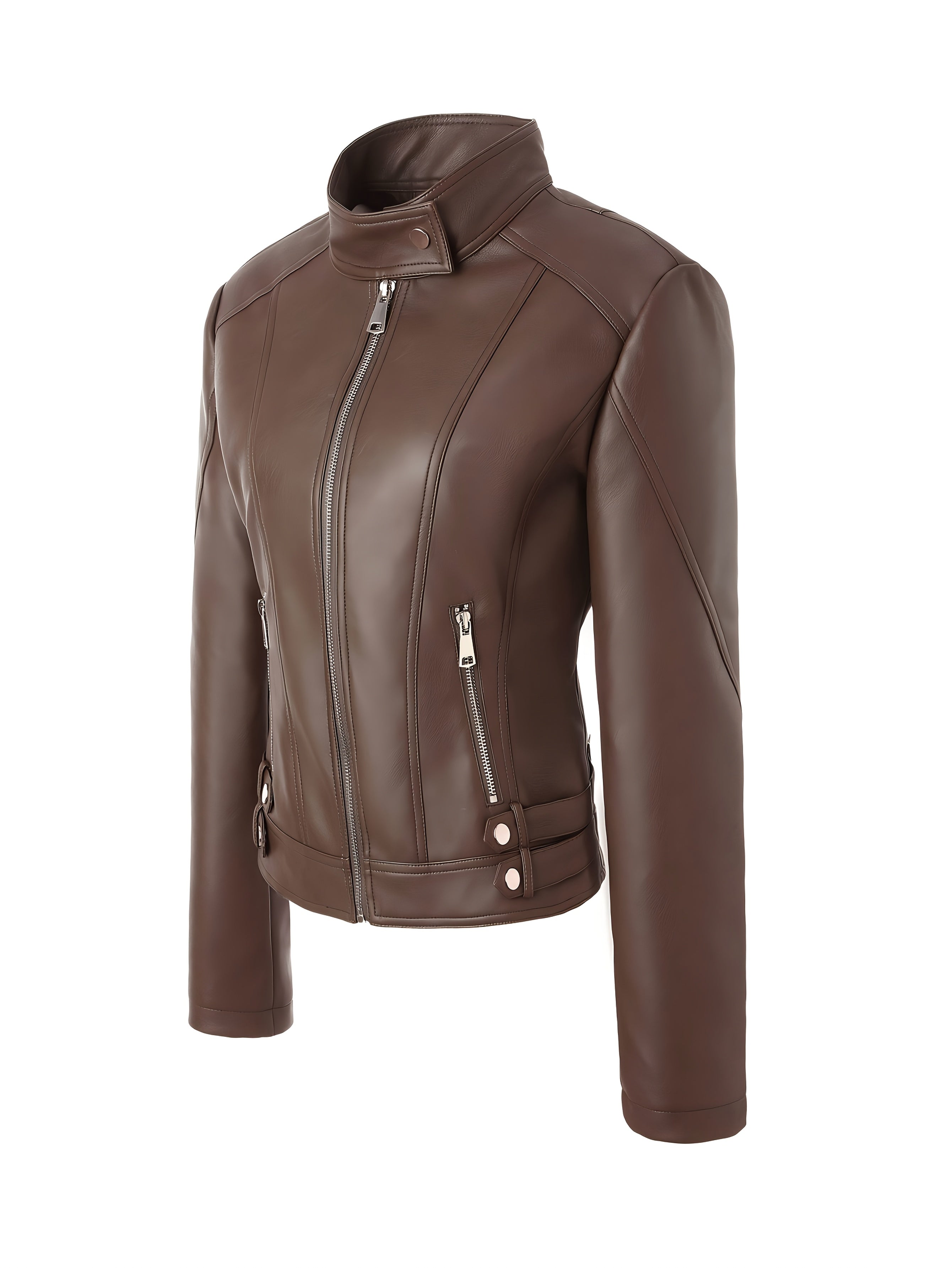 Petra | Slim-Fit Faux Leather Jacket