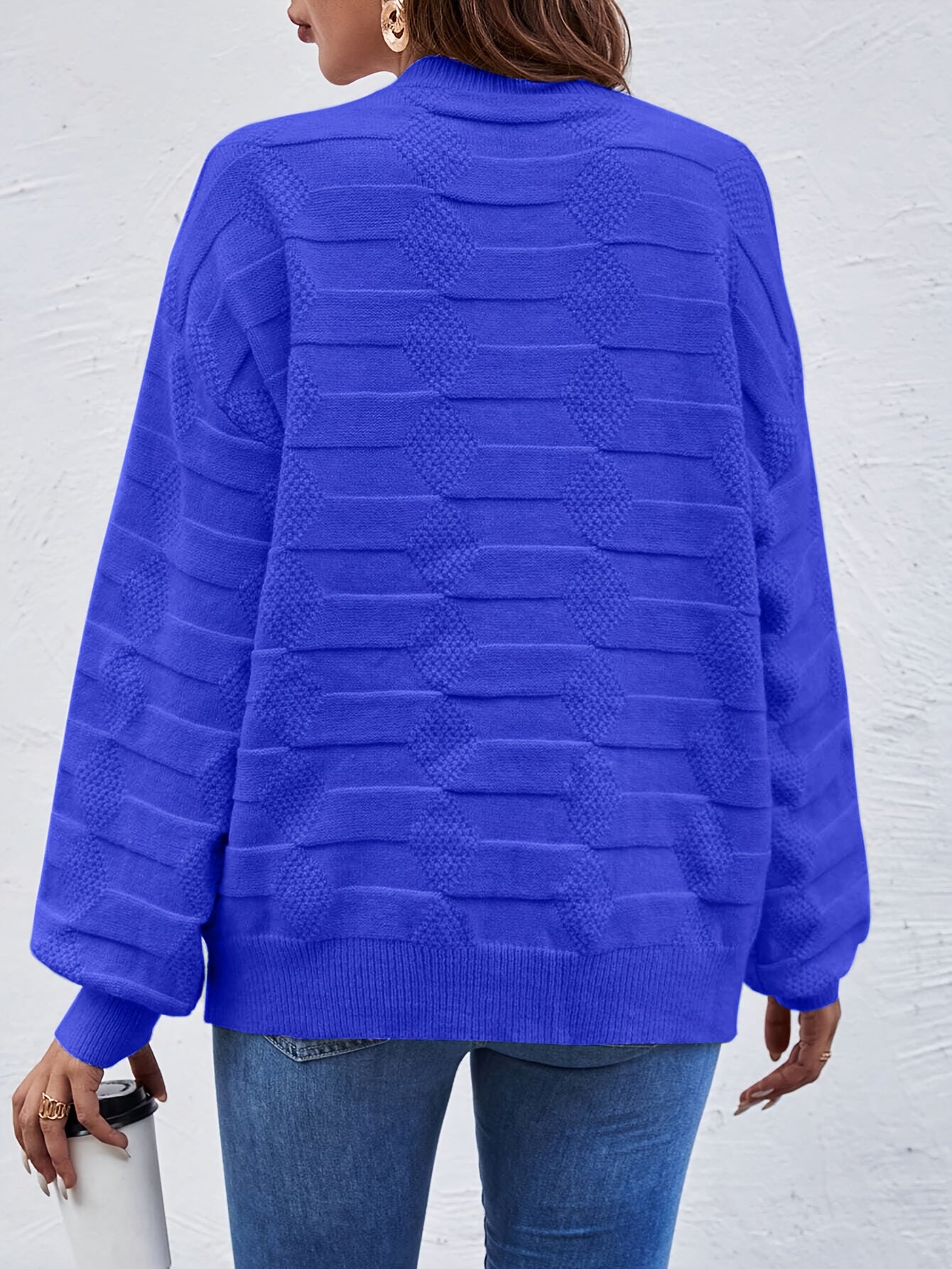 Karin | Casual Gebreide Trui Met Ronde Hals