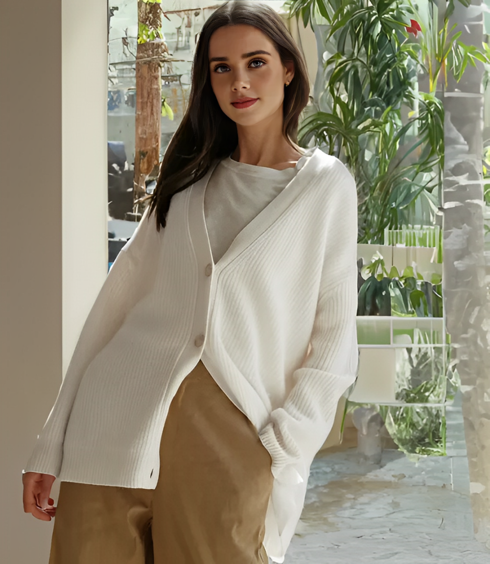 Lianne | Zachte V-Hals Cardigan