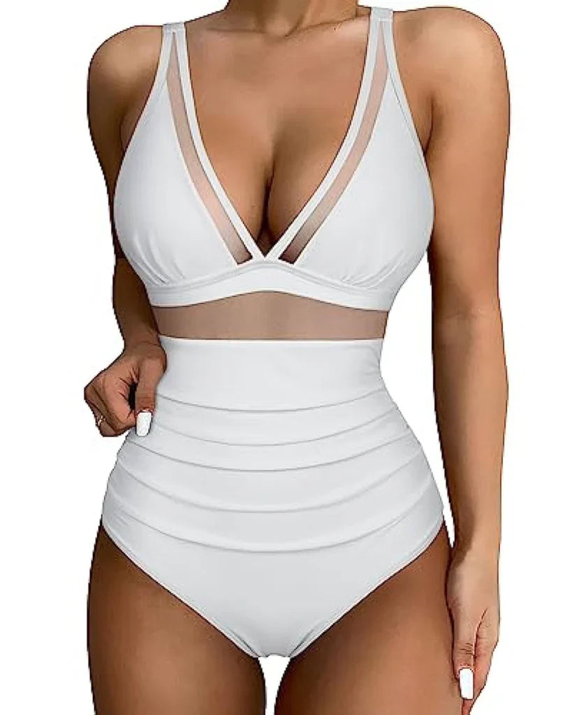 Jennie | Mesh-Detail Vormgevende Zwembody