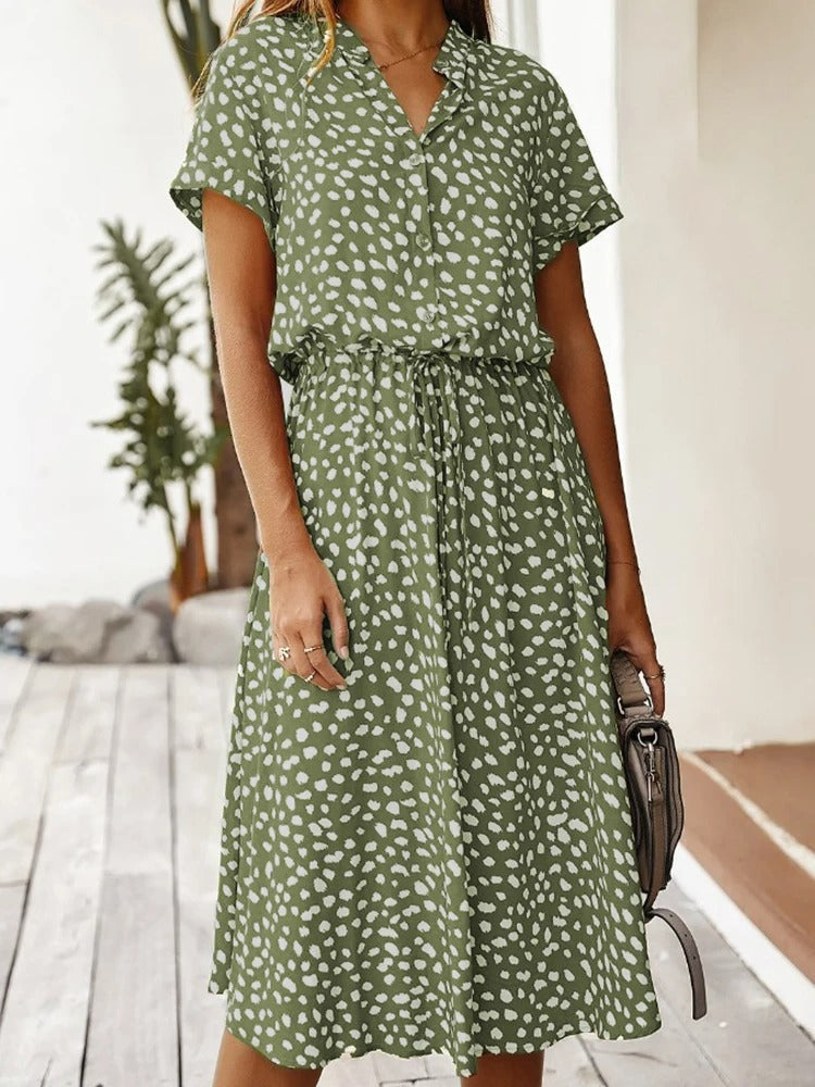 Eva | Luchtige Zomerjurk met Print