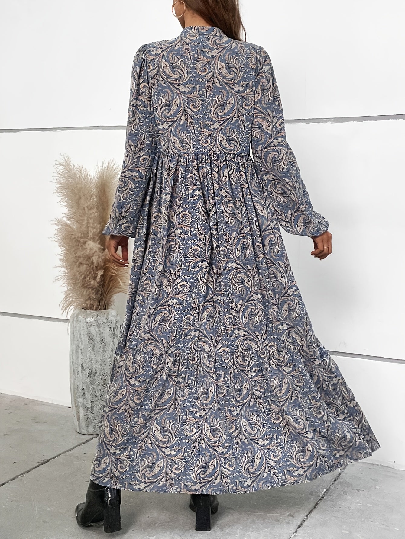 Fleur | Luchtige Maxi-Jurk Met Sierlijke Mouwen