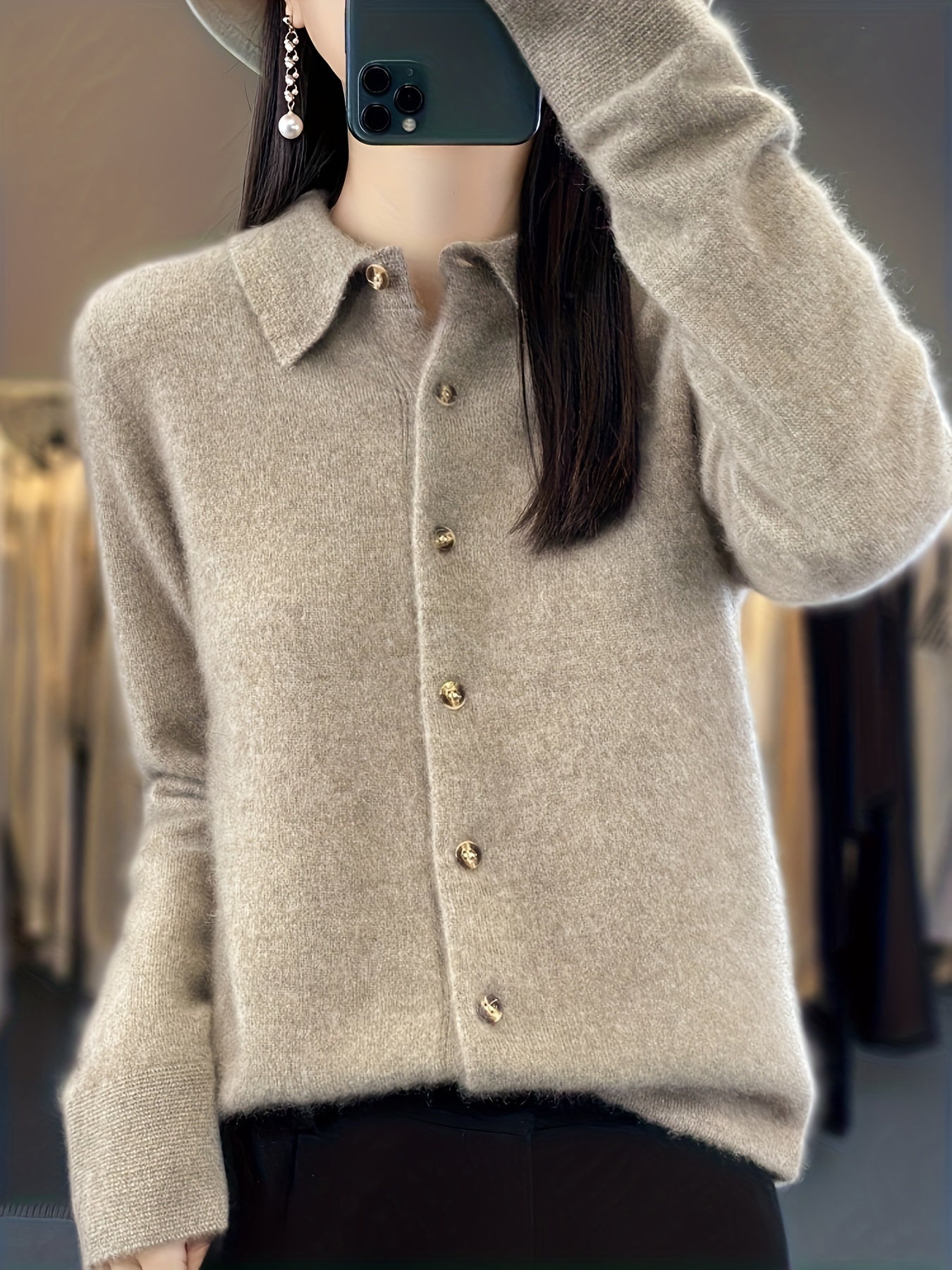 Christine | Gebreide Cardigan Met Knopen