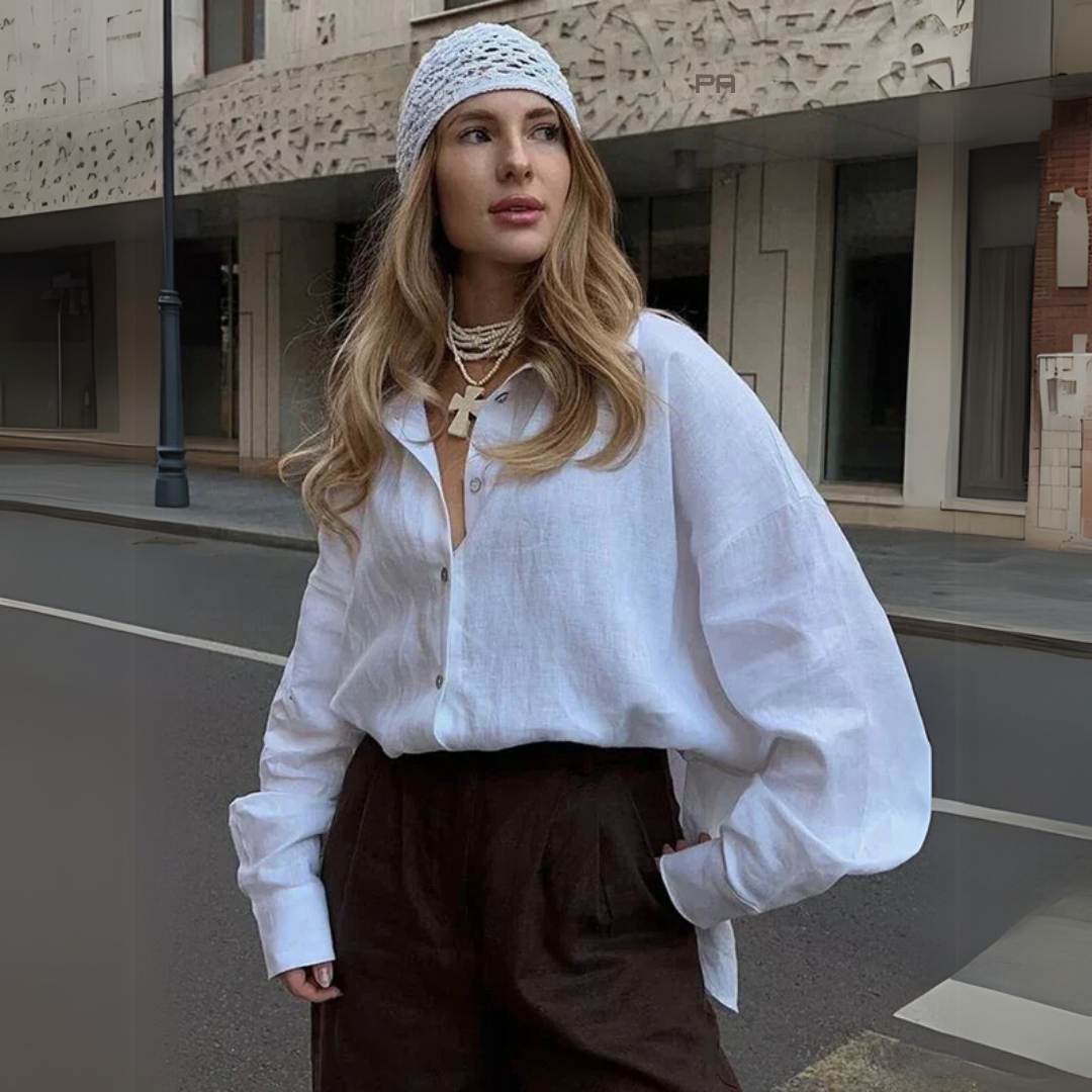 Sofie | Relaxte Linnen Blouse