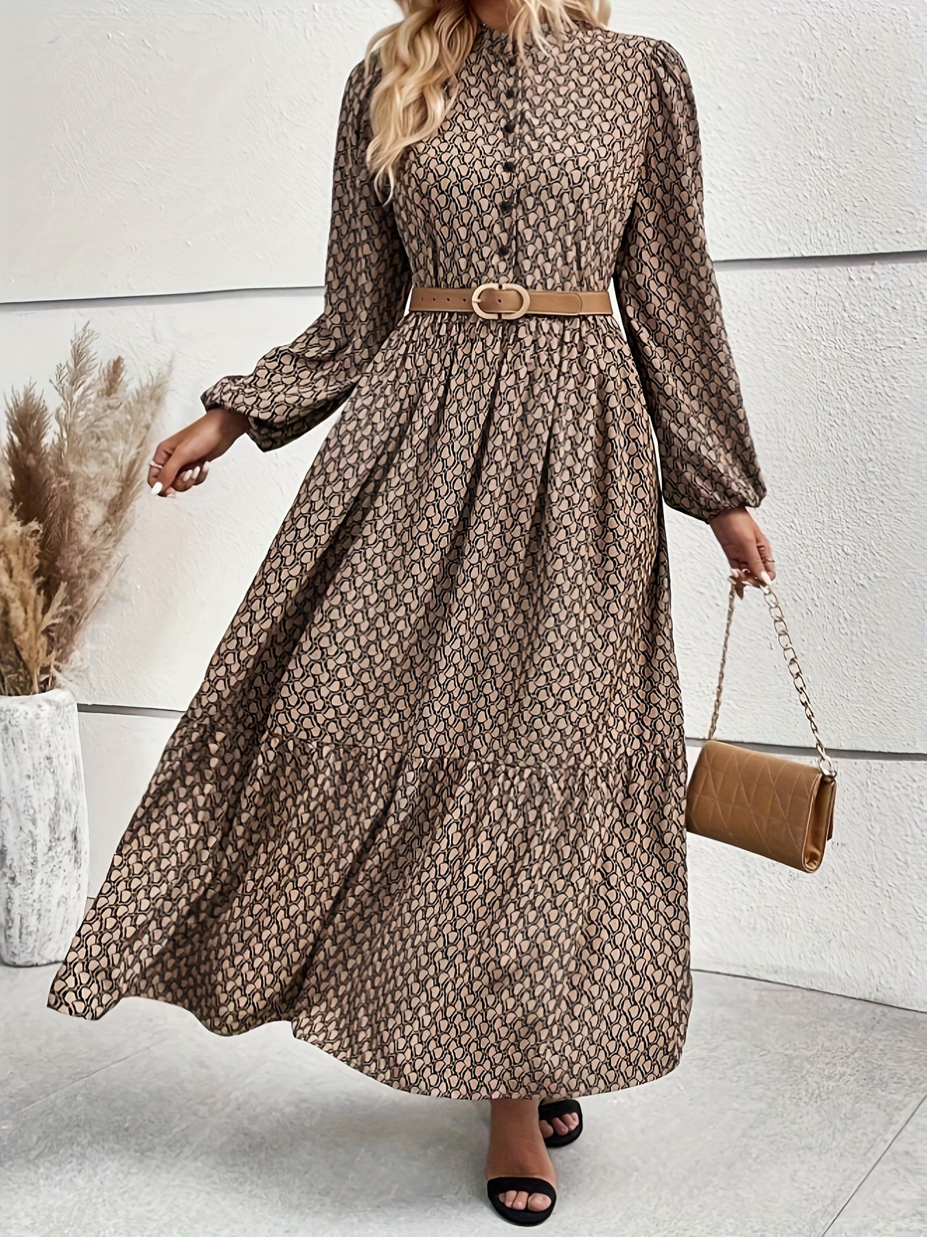 Valentina | Polkadot Jurk Met Mock Hals