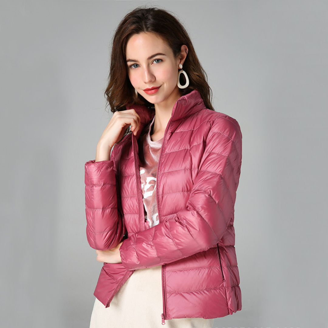Ilse | Ultralichte Winterjas Met Witte Eendendons