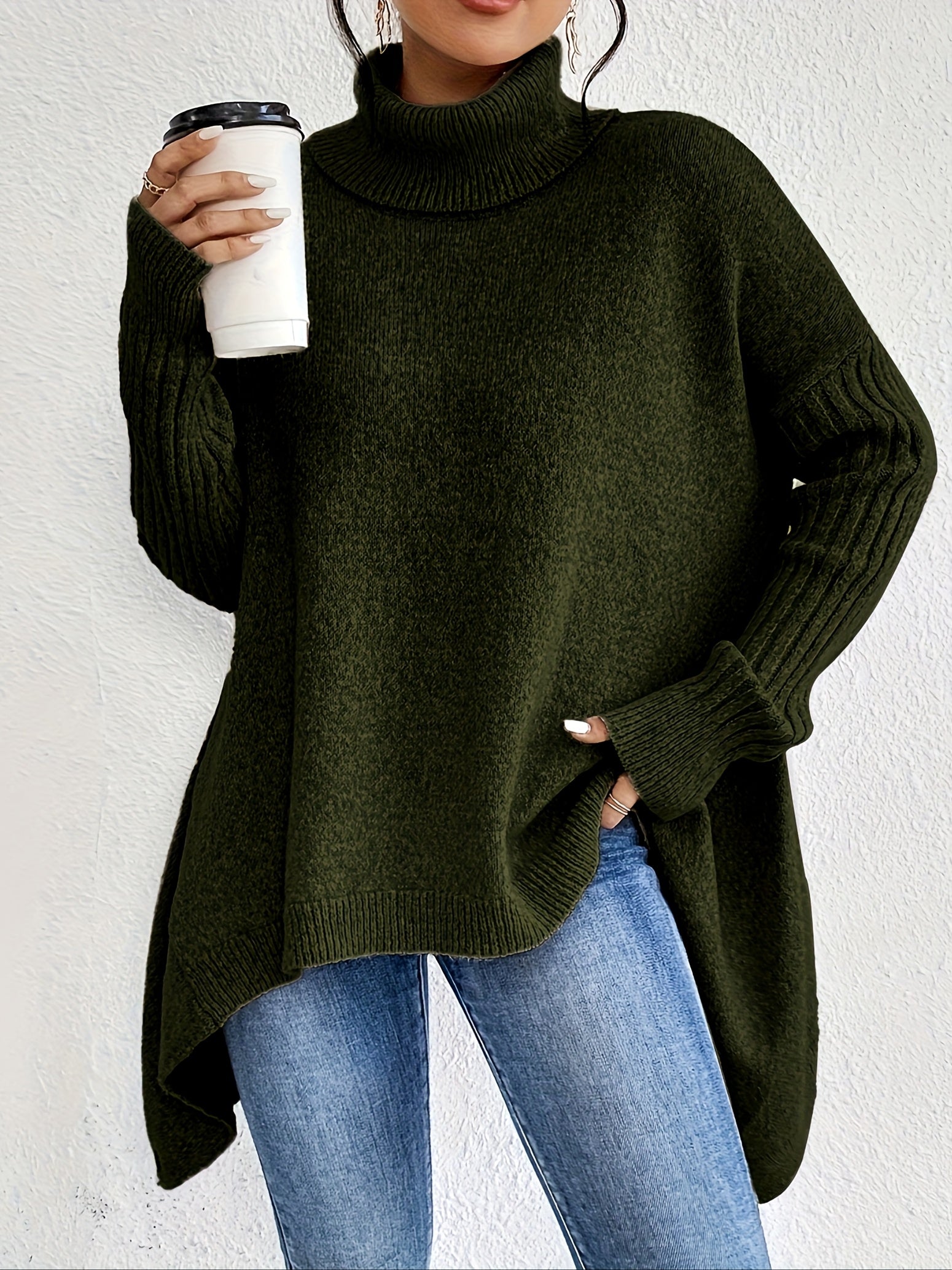 Theresia | Elegante Pullover Met Hoge Kraag