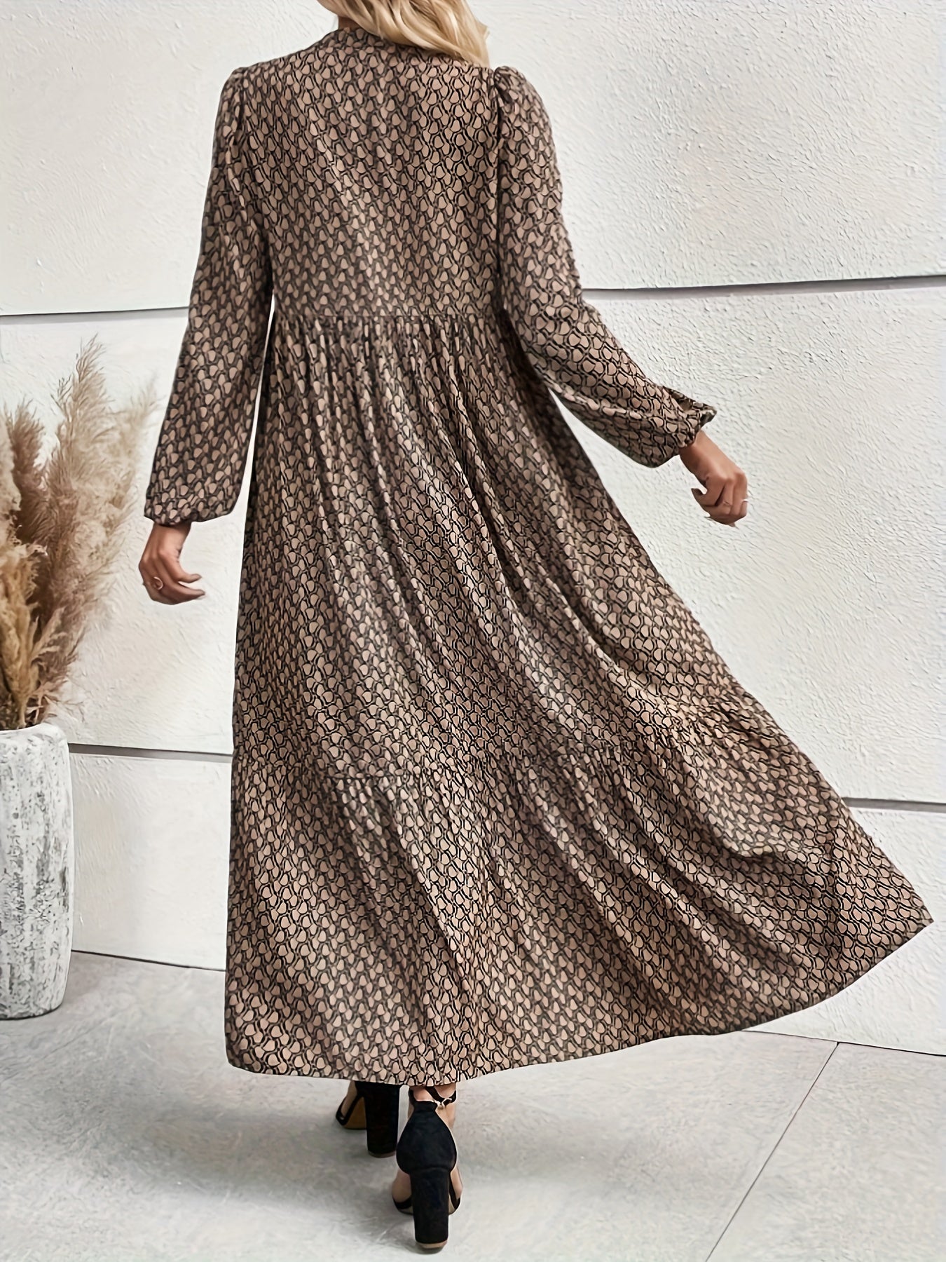 Valentina | Polkadot Jurk Met Mock Hals