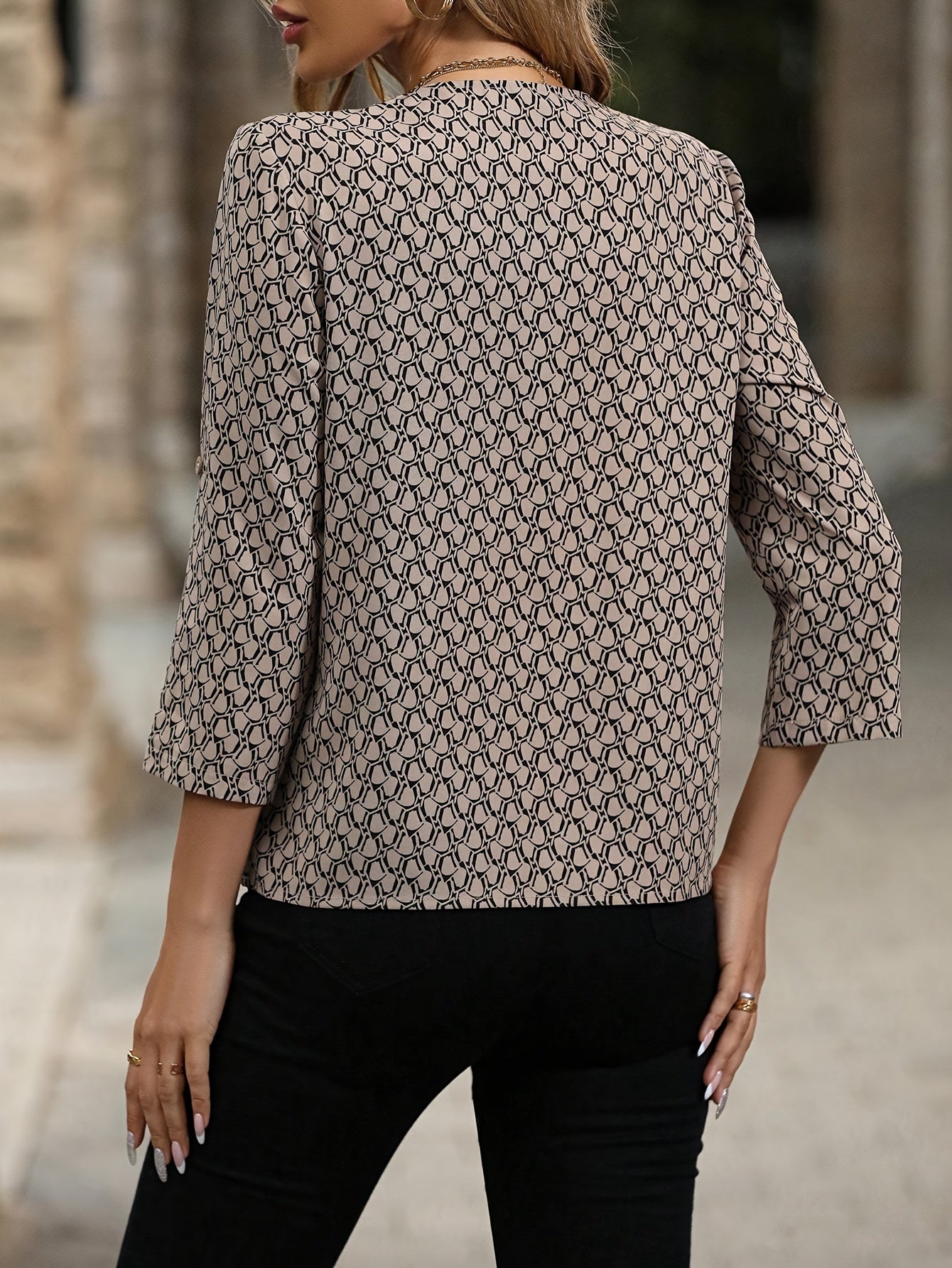 Rosemarie | Trendy Vintage Bloezen Met Patroon