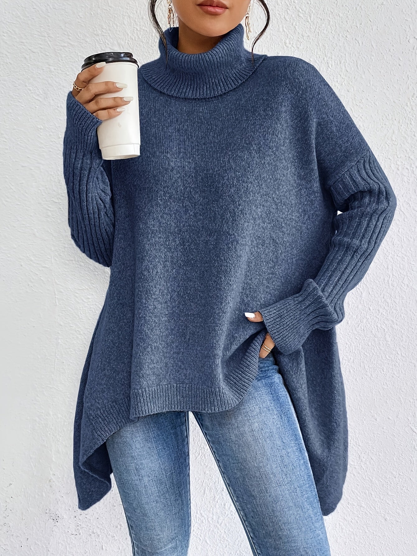 Theresia | Elegante Pullover Met Hoge Kraag