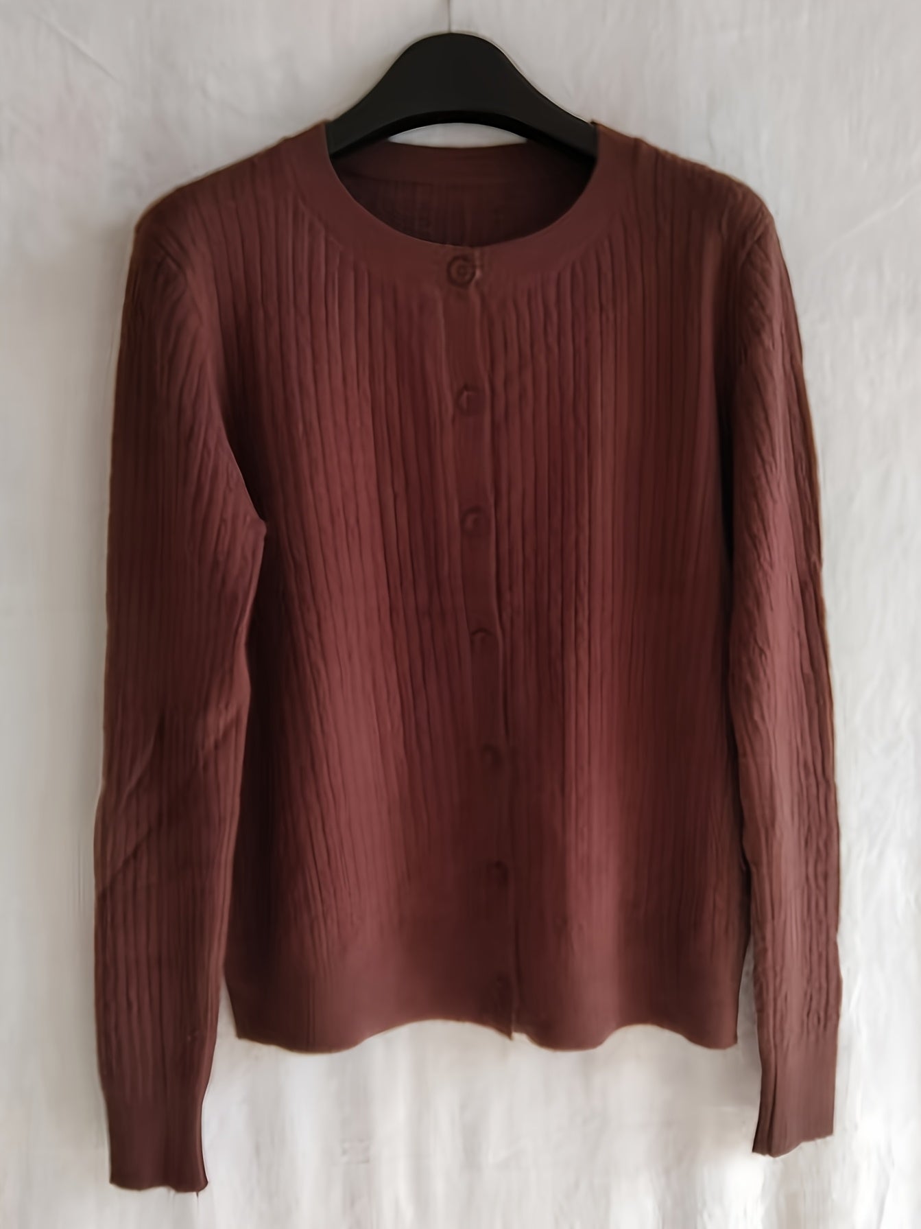 Sjoukje | Elegante Gebreide Trui Met Knoopsluiting