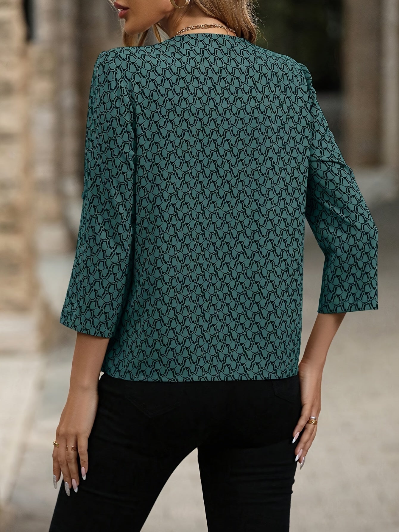 Rosemarie | Trendy Vintage Bloezen Met Patroon