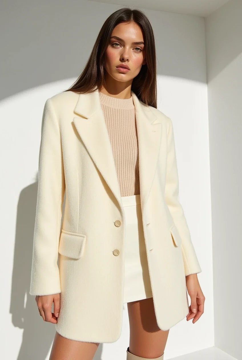 Sanne | Bianca Blazer In Elegant Ivoor