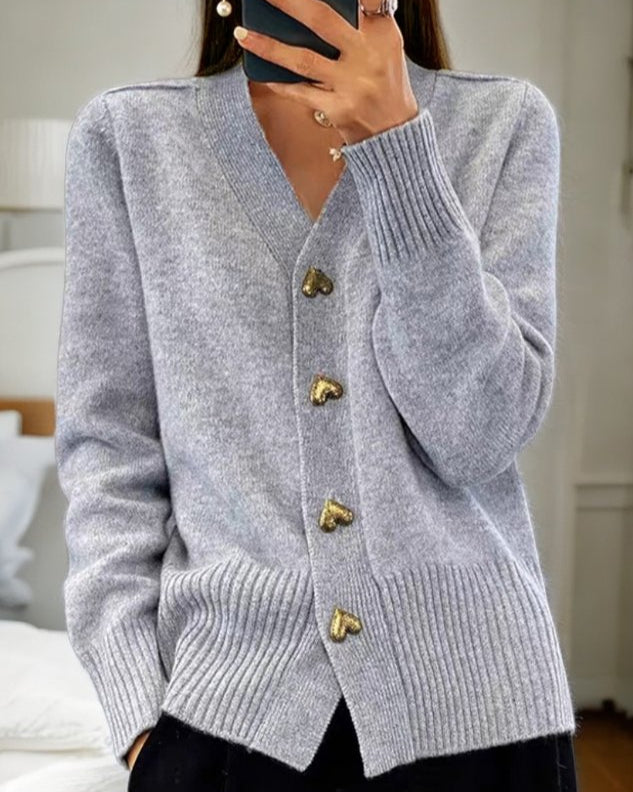 Margot | Cardigan met Hartjesknopen